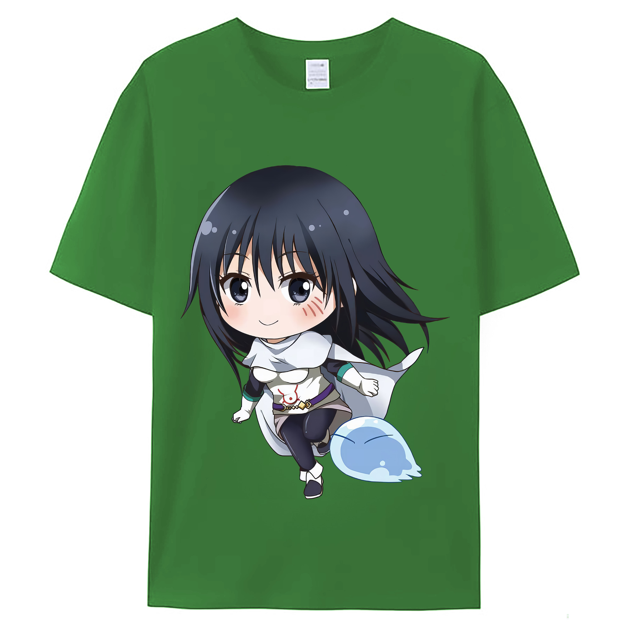 （画像用） 転スラ Regarding Reincarnated to Slime レディースカジュアルプリントTシャツ（綿100％）